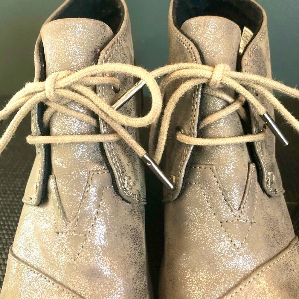 Toms Metallic Wedge, Size 7.5 - Picture 6 of 6